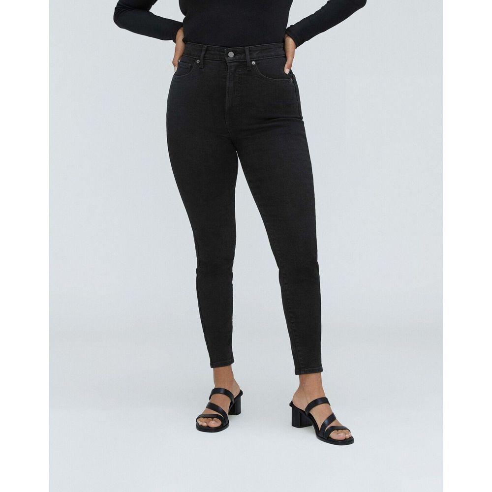 EVERLANE Womans The Curvy Way-High Skinny Jean in Black Size 27